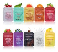 HOKHIM Vape Breathing Necklace Core Refills - 9-Pack for Mindful Breathing Necklace - for Breath Practice, Calming, Relaxation & Focus - Lemon, Orange & Strawberry (10 Flavors)