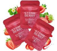 HOKHIM Vape Breathing Necklace Core Refills - 9-Pack for Mindful Breathing Necklace - for Breath Practice, Calming, Relaxation & Focus - Lemon, Orange & Strawberry (3 Strawberry Flavors)