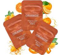HOKHIM Vape Breathing Necklace Core Refills - 9-Pack for Mindful Breathing Necklace - for Breath Practice, Calming, Relaxation & Focus - Lemon, Orange & Strawberry (3 Orange Flavors)