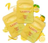HOKHIM Vape Breathing Necklace Core Refills - 9-Pack for Mindful Breathing Necklace - for Breath Practice, Calming, Relaxation & Focus - Lemon, Orange & Strawberry (3 Lemon Flavors)