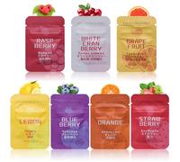 HOKHIM Vape Breathing Necklace Core Refills - 9-Pack for Mindful Breathing Necklace - for Breath Practice, Calming, Relaxation & Focus - Lemon, Orange & Strawberry (7 Fruit Flavors)