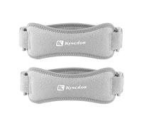 HOKIAMCN Patella Tendon Knee Strap 2 Pack, Knee Pain Relief Support Brace For Hiking, Soccer, Basketball, Running, Jumpers Knee, Tennis, Tendonitis, Volleyball & Squats (Gray)