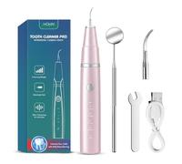 HOKIN Plaque Remover Dental Care Kit Teeth Cleaning Tool Dental Care Kit Tooth Filling Repair Set Stainless Steel Dental Tools for Men Women Kids and Pet Care (Rose Pink)