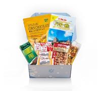 Hokkaido Luxury Japanese Snack Gift Hamper with Chocolate, Caramel Popcorn, Butter Cookies, Candy Assortment