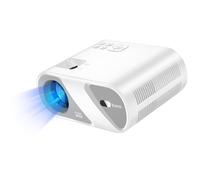 Hoko Mini HD 720p Projector Wi-Fi 5GHz Bluetooth HDMI 200-inch Projection, White