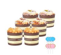 HOKPA Fake Cupcake Simulation Sprinkle Frosting Artificial Realistic Cake Food Muffin Bread Dessert Mixed Play Food Model Kitchen Decoration Bakery Display Props (6Pcs)