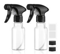 Hokretme Spray Bottles 120ml 2 Pack Plastic Small Spray Bottle for Hair Mist/Stream Spraying Heavy Duty Empty Water Spray Bottles for Cleaning Solutions, Plants (Clear)