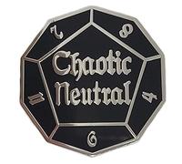 Hokum and Snark Chaotic Neutral DnD Alignment D12 Dice Enamel Pin Geeky Gift | Gamer 5e RPG Nerdy Pin, purple, pink, blue, Small