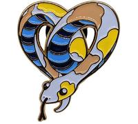 Hokum & Snark Aroace Pride Snek Enamel Pin - Green - Unisex - Modern - Novelty Buttons and Pins