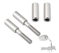 HOKUOTOLITE 2 Inch(5cm) Side Mirror Stem Height Extension Adapter Mount Kit for Harley all models Sportster Touring Softail Dyna 1994-Later,5/16 24 Fine Thread,Chrome