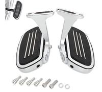 HOKUOTOLITE Motorcycle Passenger Floorboards Streamline Footboards Bracket Mount Kits for Harley Touring 1993-2026,for Road Glide Street Glide Road King Electra Glide,Chrome