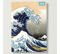 Hokusai - 2026 Red Robin A5 Padded Diary Planner Japanese Woodblock Prints
