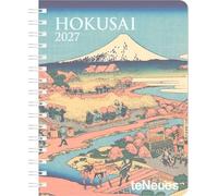 Hokusai Diary 2027: Buchkalender 17x22 cm - Wochenplaner mit Meisterwerken von Hokusai, Schutzcover, internationalen Feiertagen & preforierten Notizzetteln für Kunstliebhaber
