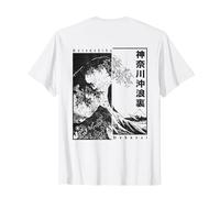 Hokusai Great Wave Off Kanagawa Japanese Aesthetic T-Shirt, Men, White, Large
