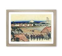 Hokusai Japanese Oriental Fuji Framed Print | A2 Oak Framed Wall Art | Ready to Hang | Asian Landscape Picture | Living Room Bedroom Lounge Office