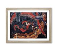 Hokusai Phoenix Katsushika Hokusai Japanese Art Asian Japanese Framed Print | A2 Oak Framed Wall Art | Ready to Hang | Asian Nature Picture | Living Room Bedroom Lounge Office