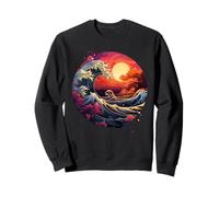 Hokusai The Great Wave of Kanagawa Nippon Japan manga tokyo Sweatshirt