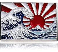 Hokusai The Great Wave off Kanagawa Enamel Pin Rising Sun Mt Fuji Metal Lapel Badge Japanese Art Traditional Design 0.55x0.79 inches C0047