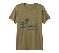 Hokusai The Wave Japanese Graphic Art Museum PAPL042 Premium T-Shirt