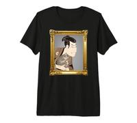 Hokusai Ukiyo-e Actor Cat Premium T-Shirt