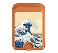 Hokusai Under The Wave Off Kanagawa Magnetic Card Wallet Holder Stand for iPhone 16 15 14 13 Pro Max
