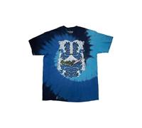 Hokusai Wave Dip Dye T-Shirt Nick Mason´s Saucerful Of Secrets Blue XL
