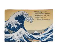Hokusai Wave - Protect the Oceans Organic Cotton Tea Towel