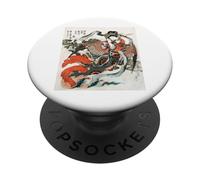Hokusai's Japanese woman vintage ukiyo-e style art PopSockets Adhesive PopGrip