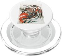 Hokusai's Japanese woman vintage ukiyo-e style art PopSockets PopGrip for MagSafe