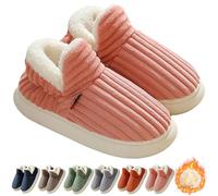 Hokuto Cloud Slippers - Unisex Winter Cozy Fashion Plush Warm Home Slippers (Pink, Women's, 5.5, UK 6.5, Medium)