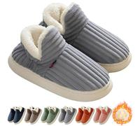 Hokuto Cloud Slippers Women Men, Sunmoine Cloud Slippers, Unisex Winter Cozy Fashion Slippers, Plush Warm Home Slippers (Grey, Adult, Women, 5.5, Numeric Range, UK Footwear Size System, 6.5, Medium)