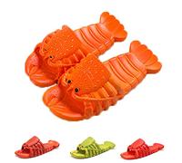 Hokuto Lobster Slippers, Summer Funny Beach Personality Slippers Unisex (Orange, adult, women, numeric_9_point_5, numeric_range, uk_footwear_size_system, numeric_10_point_5, medium)