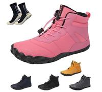 Hokuto Waterproof Barefoot Shoes Winter Women Men, Barefoot Shoes Lined Winter Boots Minimalist Trail Running Shoes (N,39)