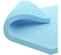 Hokway 3 inch Thick Single Memory Foam Mattress Topper Breathable Bed Pad Flexible Gel-Infused Memory Foam With Ventilated Design For Pressure Relieving for Single Bed(7.5cm,90x190cm)