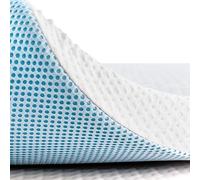 Hokway 7.5cm Double Memory Foam Mattress Topper, Soft and Cooling Gel-Infused Bed Topper,Comfort Pressure Relief 3 Inch Mattress Pad with Washable Bamboo Zipper Cover (7.5cm, 4ft6 Double (135x190))