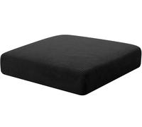 Hokway Couch Cushion Covers Stretch Cushion Covers Sofa Seat Cushion Slipcover Cushion Protector(Black, Small)