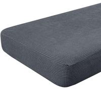 Hokway Stretch Couch Cushion Slipcovers Reversible Cushion Protector Slipcovers Sofa Cushion Protector Covers(Gray, Large)