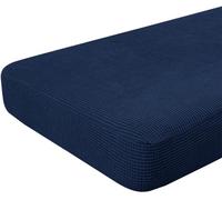 Hokway Stretch Couch Cushion Slipcovers Reversible Cushion Protector Slipcovers Sofa Cushion Protector Covers(Dark Blue, Large)