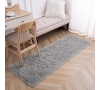 HOKXUAN Rugs for Living Room 110 x 140 cm Cosy, Soft and Easy-To-Clean Modern Floor Carpets Mat Beside Rugs Different Sizes for Living Room, Kids Room, Light Grey