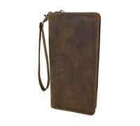 HOL Leather Passport Documents Boarding Pass Wallet Wrist Clutch Organiser Marlo (Oil Tan)