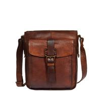 HOL3799 Brown Real Leather Messenger Bag House of Leather Tan Small
