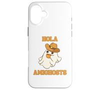 Hola Amighosts Funny Spanish Halloween Cowboy Ghost Case for iPhone 16 Plus