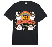 Hola Amighosts Ghost Funny Halloween Costume Spanish Teacher Comfort Colors Adult Heavyweight T-Shirt