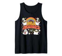 Hola Amighosts Ghost Funny Halloween Costume Spanish Teacher Tank Top