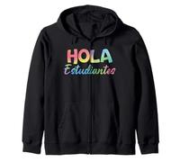 Hola Estudiantes, hello class funny spanish teacher Zip Hoodie