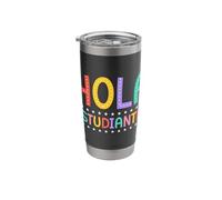 Hola Estudiantes Spanish Teacher Students Bilingual Maestra Stainless Steel Insulated Tumbler