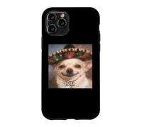 "Hola” Funny Chihuahua Dog Blurry Meme Spanish Case for iPhone 11 Pro