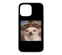 "Hola” Funny Chihuahua Dog Blurry Meme Spanish Case for iPhone 13 Pro Max