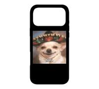 "Hola” Funny Chihuahua Dog Blurry Meme Spanish Case for iPhone 17 Pro Max