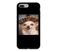 "Hola” Funny Chihuahua Dog Blurry Meme Spanish Case for iPhone 7 Plus/8 Plus